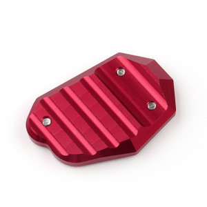 Kickstand Shoe Extension Plate Pad Side Stand Kawasaki ER6N ER6F (12-13) Red Generic
