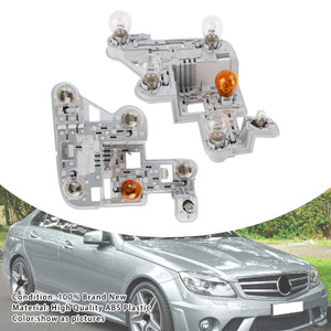 2007-2010 Mercedes W204 C Class Light+Right Tail Lamp Bulb Holder with Bulbs Generic