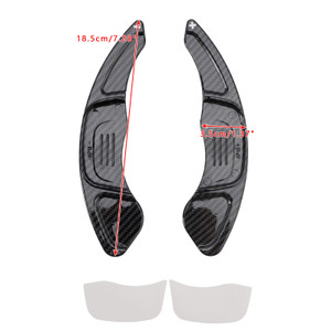 2016-2024 VW T-Roc Variant Tiguan Touareg Carbon Look Steering Wheel Paddle Shifter Extension Covers Generic