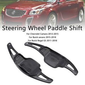 2011-2018 Buick verano Regal GS Lacrosse GL8 Carbon Look Steering Wheel Paddle Shifter Extension Covers Generic