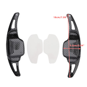 2016-2018 Cadillac CT6 XT5 Carbon Look Steering Wheel Paddle Shifter Extension Covers Generic