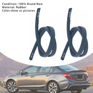 2012-2015 Honda Civic 4 Doors 2PCS Roof Drip Molding Trim Left & Right Side Rubber 74316-TR0-A01 Generic