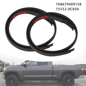 2007-2020 Toyota Tundra DOUBLE CAB 2PCS Roof Drip Molding Trim Left & Right Side Rubber 75552-0C050 Generic