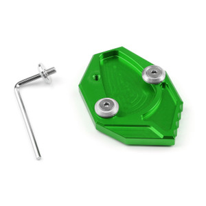 Kickstand Shoe Extension Plate Pad Side Stand Kawasaki ZX-14R ZZR1400 (07-14) GTR1400 CONCOURS 14 (08-14) Green