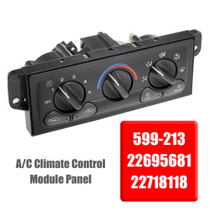 1997-1998 Oldsmobile Achieva; New; w/Manual Air Conditioning Controls A/C Climate Control Module Panel 599-213 22695681 22718118