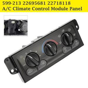 1997-1998 Oldsmobile Achieva; New; w/Manual Air Conditioning Controls A/C Climate Control Module Panel 599-213 22695681 22718118