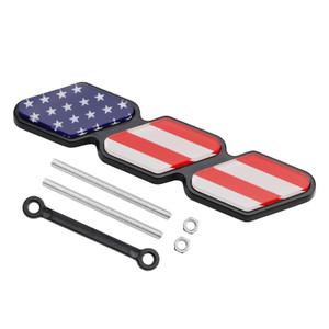 Toyota Tacoma TRD Tundra RAV4 Grille Badge Emblem Car Accessories Red White and Blue American Flag Generic
