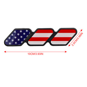Toyota Tacoma TRD Tundra RAV4 Grille Badge Emblem Car Accessories Red White and Blue American Flag Generic