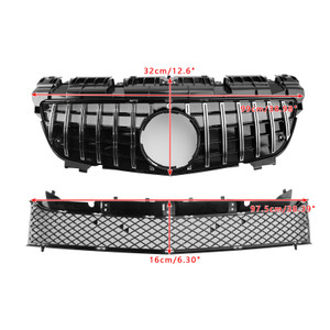 2011-2016 Mercedes-Benz SLK-Class R172 SLK55 Front Upper Lower Grille Chrome Generic