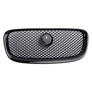 2012-2015 Jaguar XF Front Bumper Grille Without Letter Gloss Black Generic