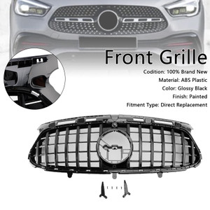 2020-2023 Mercedes Benz GLA-Class H247 Deluxe Version Only Front Grille Without letter Gloss Black Generic