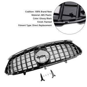 2020-2023 Mercedes Benz GLA-Class H247 Deluxe Version Only Front Grille Without letter Gloss Black Generic
