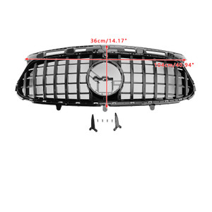 2020-2023 Mercedes Benz GLA-Class H247 Deluxe Version Only Front Grille Without letter Gloss Black Generic