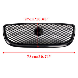 2015-2018 Jaguar XE Pre-Facelift Front Bumper Grille Gloss Black Generic