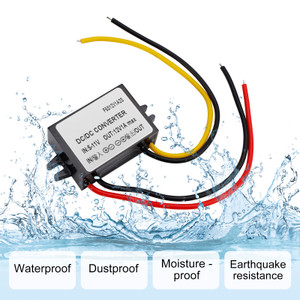 Waterproof DC-DC Boost Step-Up Converter 6V To 12V 1A Car Power Supply Module