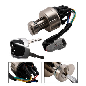 Hyundai Excavator R150 R220 R215 R225-7-9 Ignition Starter Switch With 2 Keys 21Q4-00090 Generic