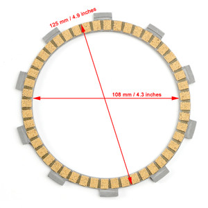2023-2024 Husqvarna Norden 901 Expedition Clutch Friction Plate Kit Generic