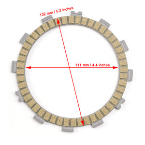 2006-2007 Suzuki GSXR600 GSXR750 K6/K7 Clutch Friction Plate Kit 21441-36F30 Generic