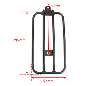 2024-2025 Kawasaki Eliminator 500 Rear Solo Rack Luggage Carrier Matte Black Generic
