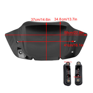 2023-2024 Touring Street Glide CVO 117 121 Windshield WindScreen w/ Bracket Black Kit Generic
