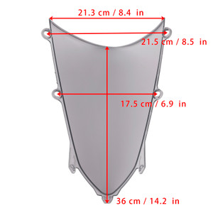 2023-2024 HONDA CBR250RR piece Windshield Gray Generic