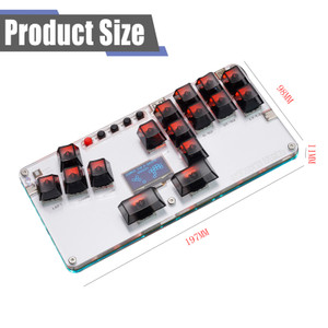 PC/PS3/PS4/Switch And Other Gaming Devices MustFun Hitbox Mini Stickless Controller Suitable White Generic