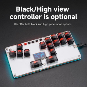 PC/PS3/PS4/Switch And Other Gaming Devices MustFun Hitbox Mini Stickless Controller Suitable White Generic
