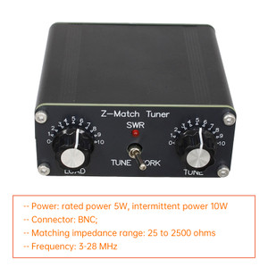 Z-match Manual Antenna 5W Tuner 3-28 MHz Manual Antenna Tuner QRP Antenna Tuner
