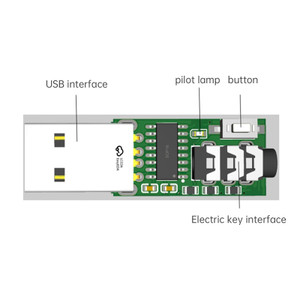 VBand USB Interface Multifunctional CW Trainer Key Code Trainer Telegraph Trainer