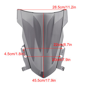 2024-2025 Motorcycle Windshield WindScreen Gray Generic
