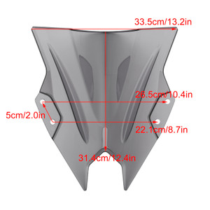 2024-2025 KAWASAKI NINJA 500 EX500R Windshield Windscreen Gray Generic