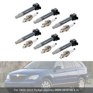 Dodge Chrysler 3.5L 4.0L 6pcs Ignition Coil & Spark Plugs UF502 Generic