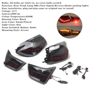 2014-2020 BMW 4 Series M4 GTS F32 F33 F82 F36 F83 L&R Smoked LED Tail Lights Rear Lamp Assembly Generic