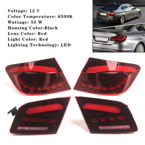 2010-2016 BMW 5-Series F10 F18 M5 LED GTS L&R Red LED Tail Lights Rear Lamp Assembly Generic