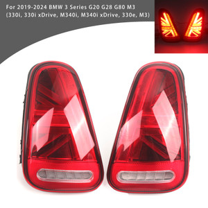 2001-2006 BMW Mini Cooper R50 R52 R53 RED L&R LED Tail lights w/ Turn Signal Lamps Generic