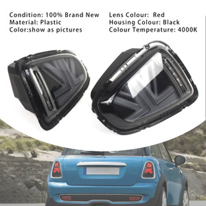 2007-2015 BMW Mini R56 R57 R58 R59 Cooper S Grey L&R LED Tail lights Lamps Generic