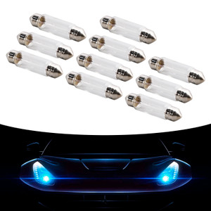10PCS Car Light Tubular Lamp bulb C5W SV8.5 6421 24V 3W For OSRAM