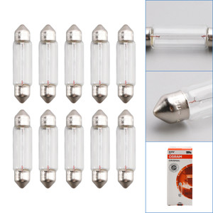 10PCS Car Light Tubular Lamp bulb C5W SV8.5 41MM 6424 24V 5W For OSRAM