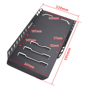 2014-2024 Electra Glide Aluminum Skid Plate Chassis Protector Black Generic