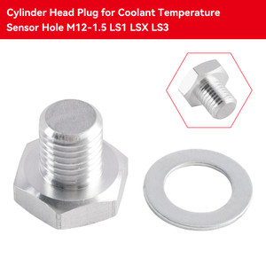 Cylinder Head Plug for Coolant Temperature Sensor Hole M12-1.5 LS1 LSX LS3