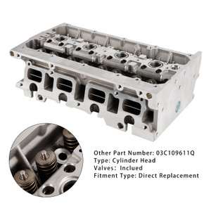 2006-2016 SEAT Altea Alhambra Leon Toledo Ibiza Cylinder Head with Valves 03C109611Q Generic