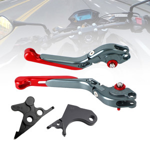 2022-2024 HONDA CRF1100L Africa Twin Adjustable Folding Extendable Racing Brake & Clutch Levers Red T Generic