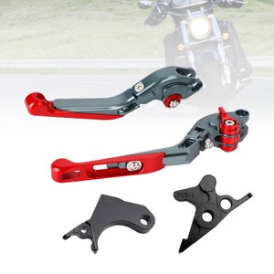 2022-2024 HONDA CRF1100L Africa Twin Adjustable Folding Extendable Racing Brake & Clutch Levers Red T Generic