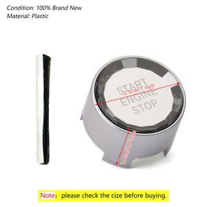 BMW F Chassis F30 F31 F20 F21 Crystal Engine Start Stop Switch Button Cover Silver Generic