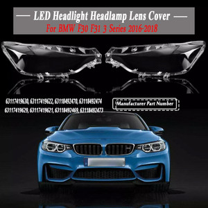 2016-2018 2PCS Xenon Headlight Headlamp Clear Lens Cover Generic
