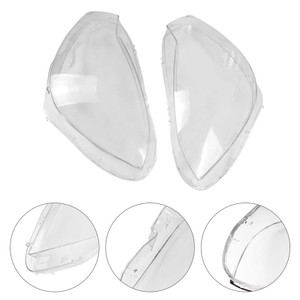 2011-2015 Mercedes Benz C Class W204 2PCS Front Headlight Lens Cover LampShade Generic