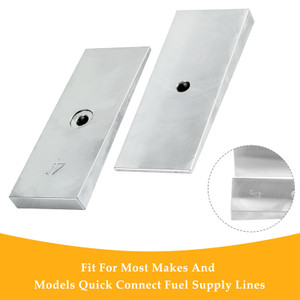 2PCS 2" Wide 4¡ãDegree Steel Leaf Spring Degree Shims Silver