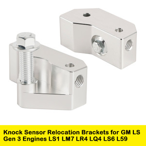 Knock Sensor Relocation Brackets for GM LS Gen 3 Engines LS1 LM7 LR4 LQ4 LS6 L59