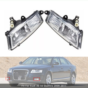 2009-2011 Audi A6 Avant 4F C6 Pair Front Bumper Driving Fog Light Lamps Generic