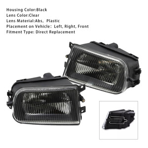 1995-1998 BMW E39 5-Serise Pair Front Bumper Fog Light Lamps Without Bulbs Generic